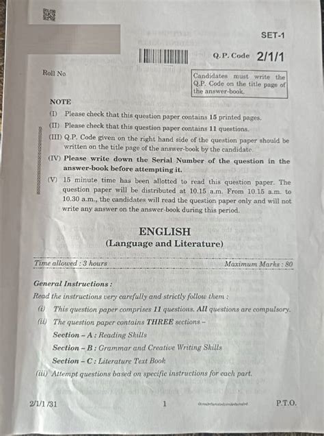 Test Questions & Answers: English .